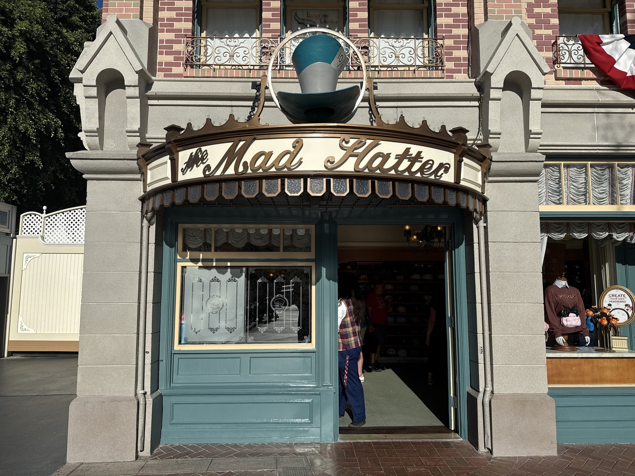 The Mad Hatter on Main Street, U.S.A.